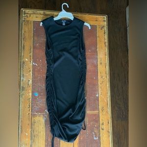 Justify black ribbed dress